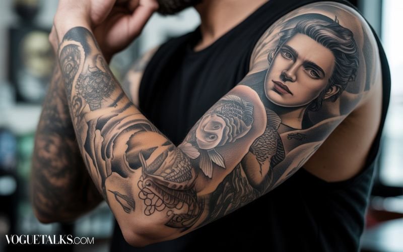 Cool mens sleeve tattoo drawings and ideas