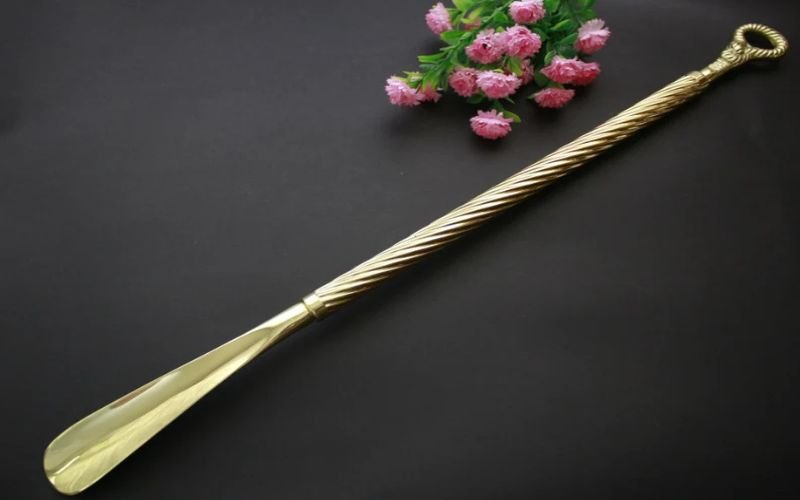 golden steel shoe horn